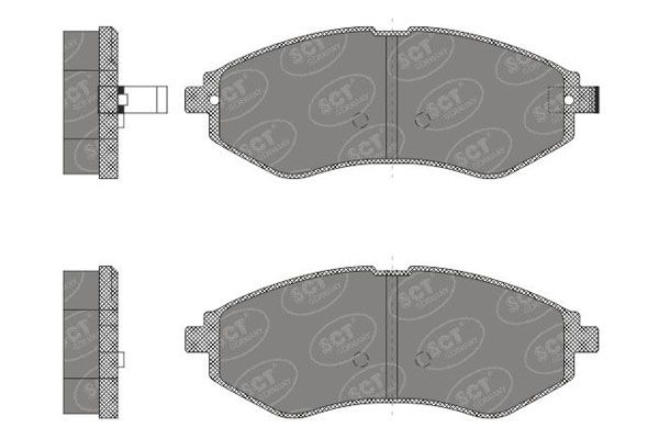 SCT GERMANY Комплект тормозных колодок, дисковый тормоз SP 665 PR